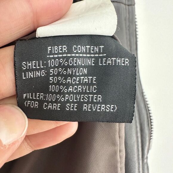 Vintage Leather Oversized Jacket - Picture 9 of 12